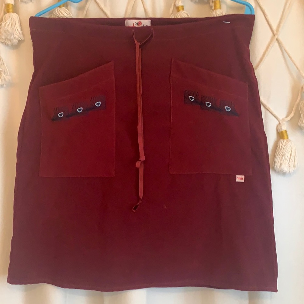 Deep red Rubi supply company vintage skirt